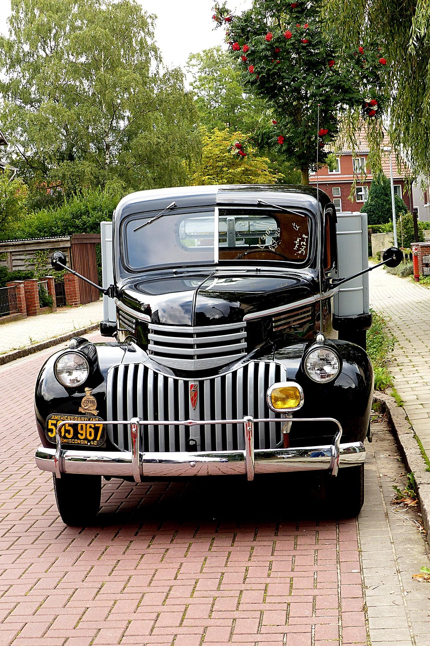 automobile, chevrolet, delivery trucks, built in 1942, america