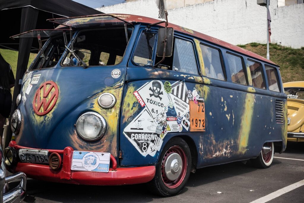 Furgoneta clasica de wolkwagen